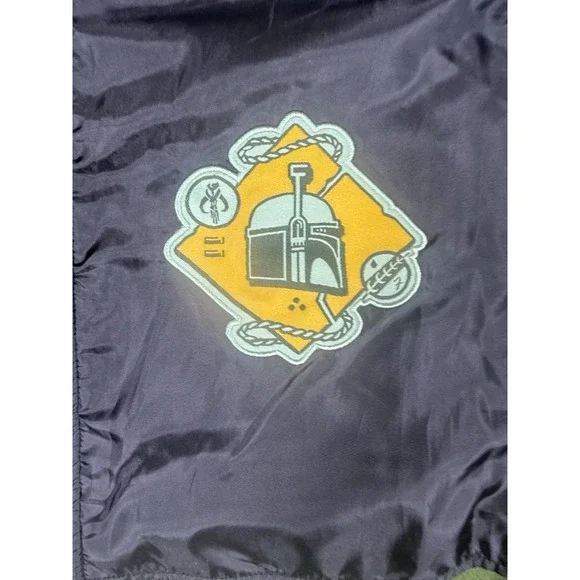 Disney Star Wars Jacket Mens Extra Large Green Fleece Boba Fett Zip Up Sweater - Picture 3 of 9